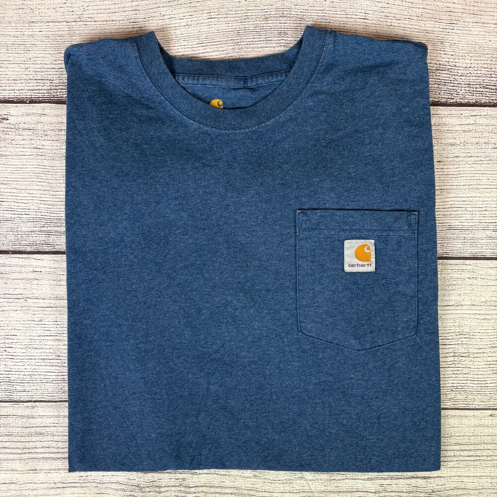 Carhartt Dark Blue Short Sleeve Pocket T-shirt